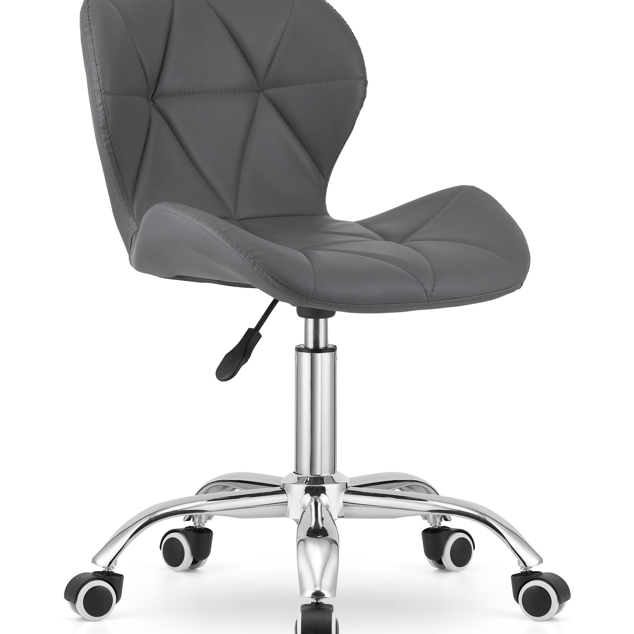 Chaise pivotante chaise de bureau chaise de bureau rembourrée en simili cuir ou velours | Réglable en hauteur avec siège ergonomique