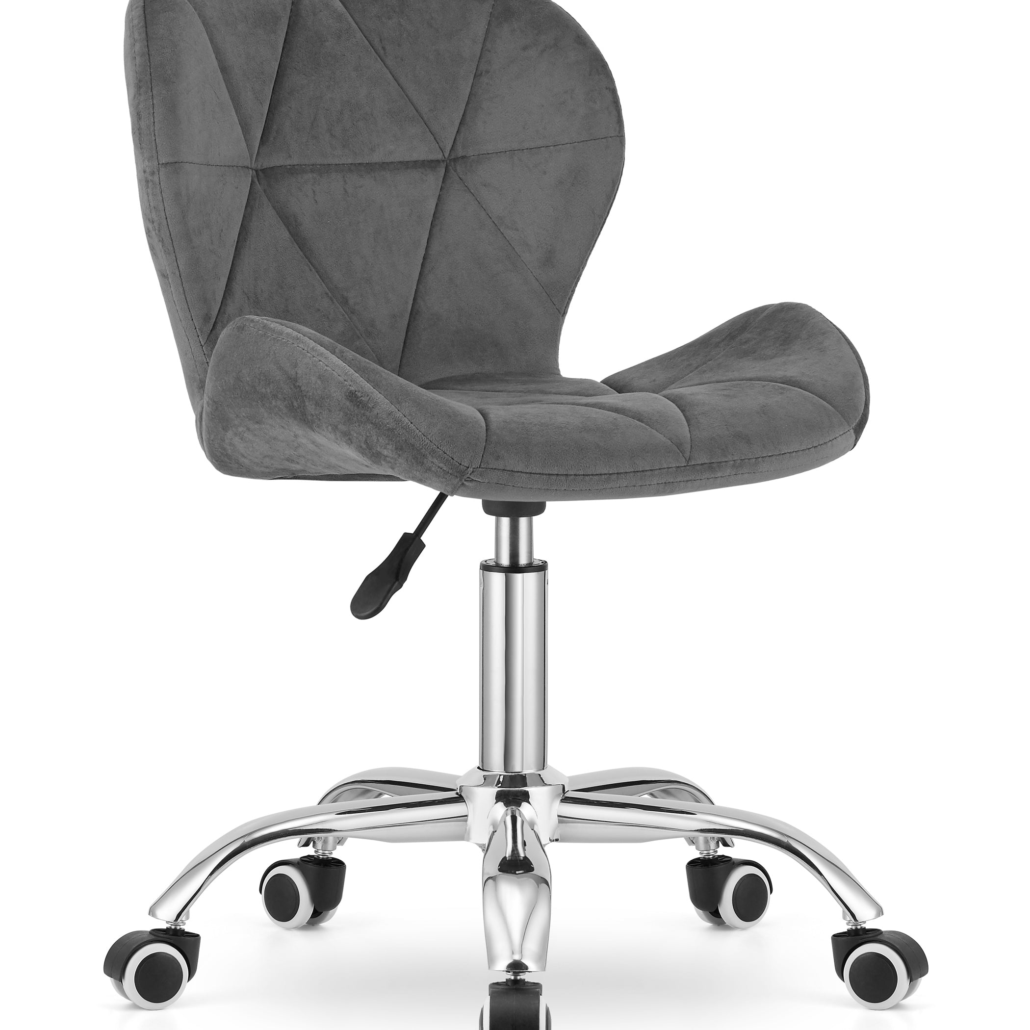 Chaise pivotante chaise de bureau chaise de bureau rembourrée en simili cuir ou velours | Réglable en hauteur avec siège ergonomique