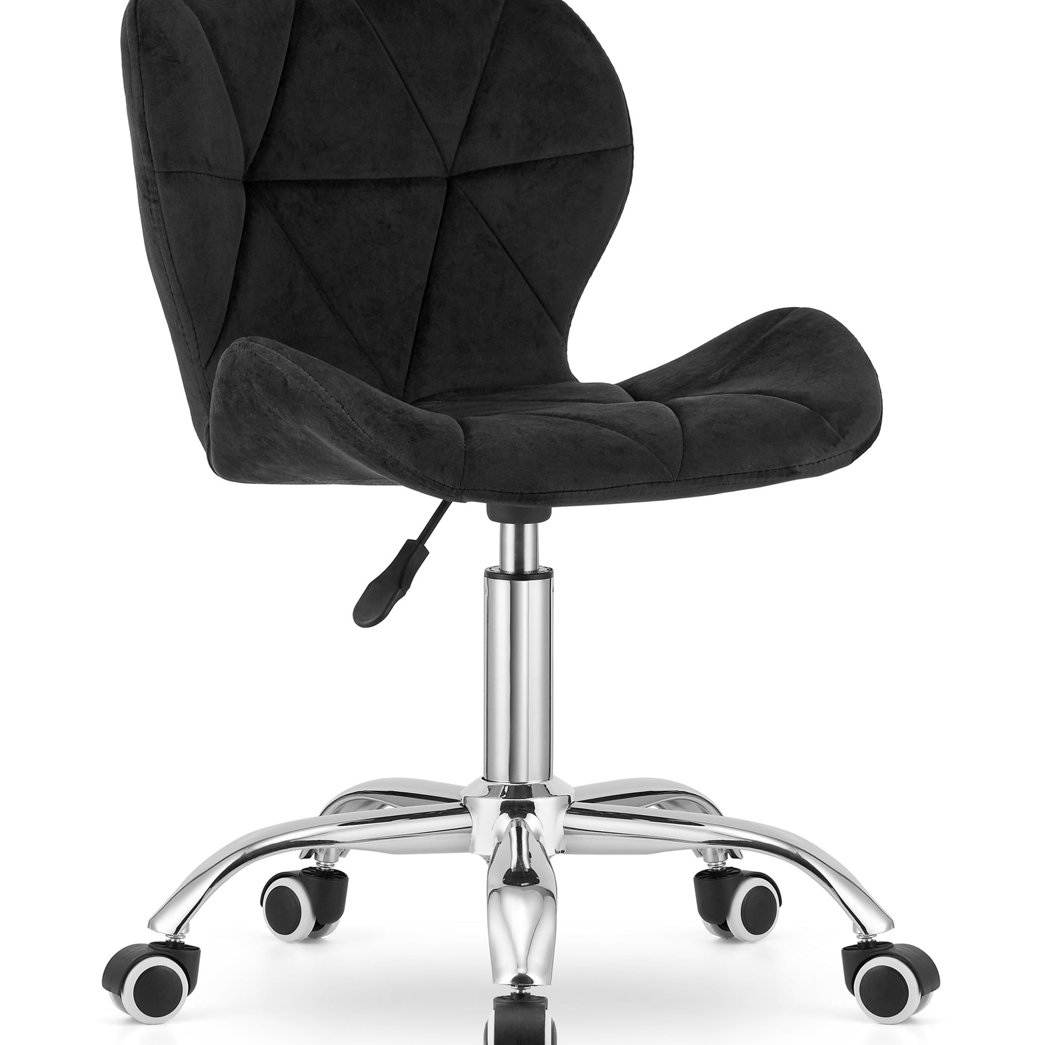 Chaise pivotante chaise de bureau chaise de bureau rembourrée en simili cuir ou velours | Réglable en hauteur avec siège ergonomique