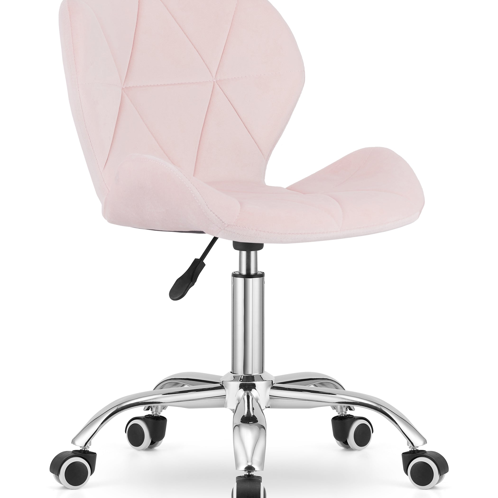Chaise pivotante chaise de bureau chaise de bureau rembourrée en simili cuir ou velours | Réglable en hauteur avec siège ergonomique