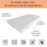 Kinderbett 80x160 und 180x80 cm mit Matratze (optional), Rausfallschutz, Lattenrost & Schublade in weiß mit Einhorn, Pferd, Feuerwehr oder Fee Motiv Mädchen Bett